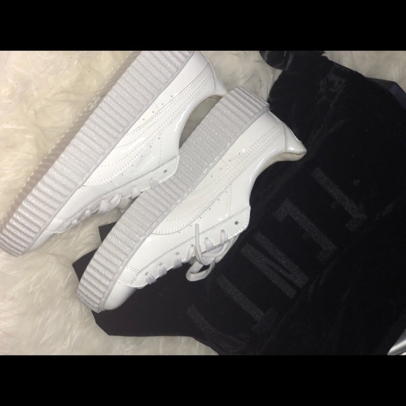 Puma Shoes - White fenty creepers by Rihanna